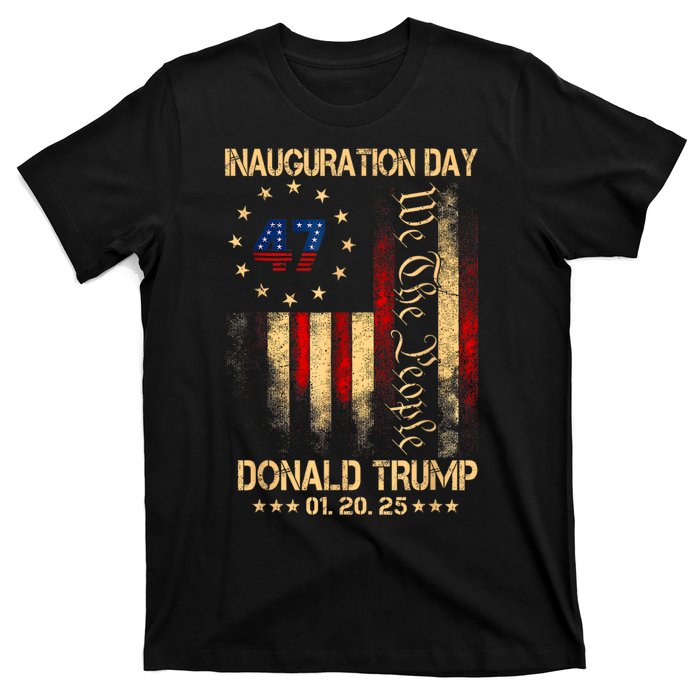 2025 Inauguration Day We The People President Trump 47 T-Shirt