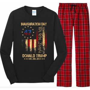 2025 Inauguration Day We The People President Trump 47 Long Sleeve Pajama Set