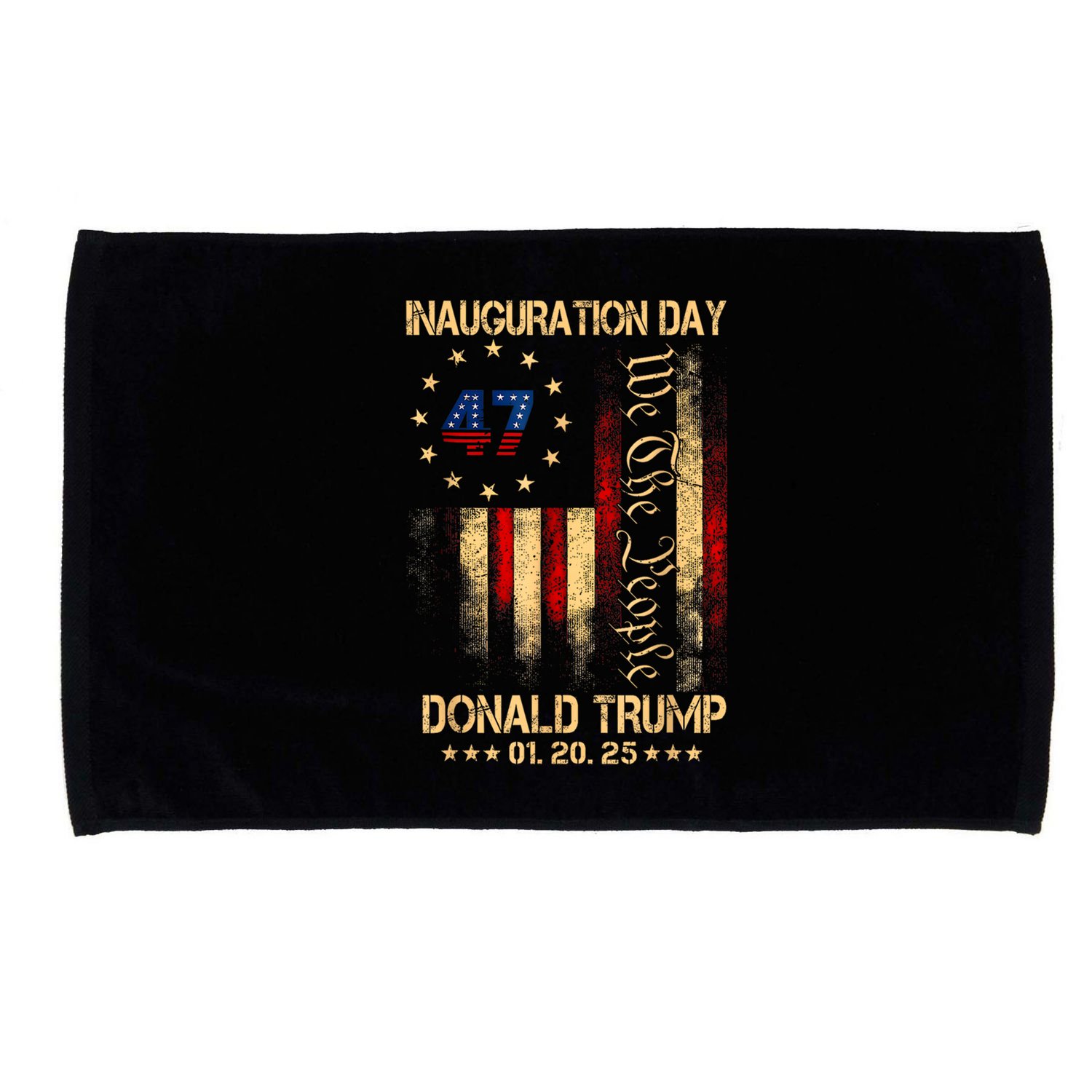 2025 Inauguration Day We The People President Trump 47 Microfiber Hand Towel