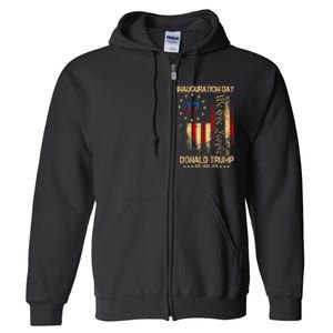 2025 Inauguration Day We The People President Trump 47 Full Zip Hoodie