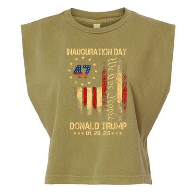 2025 Inauguration Day We The People President Trump 47 Garment-Dyed Women's Muscle Tee
