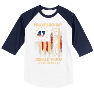 2025 Inauguration Day We The People President Trump 47 Baseball Sleeve Shirt