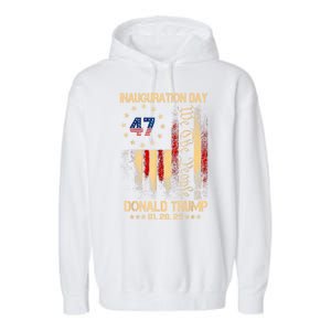 2025 Inauguration Day We The People President Trump 47 Garment-Dyed Fleece Hoodie