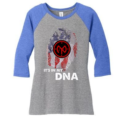 27th Infantry Division Veteran Day Soldier Military Xmas Gift Women's Tri-Blend 3/4-Sleeve Raglan Shirt