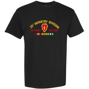 25th Infantry Division Vietnam War Veteran Garment-Dyed Heavyweight T-Shirt