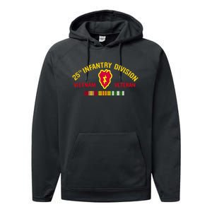 25th Infantry Division Vietnam War Veteran Performance Fleece Hoodie