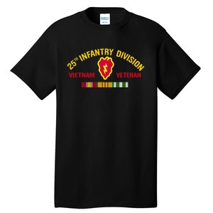 25th Infantry Division Vietnam War Veteran Tall T-Shirt