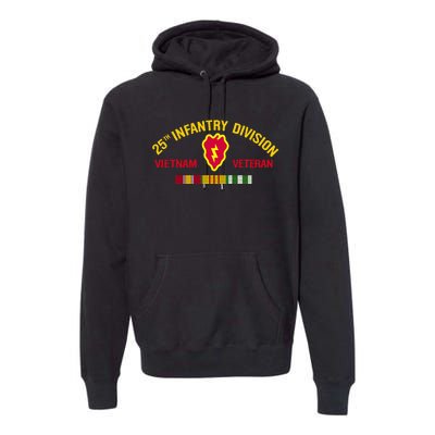 25th Infantry Division Vietnam War Veteran Premium Hoodie