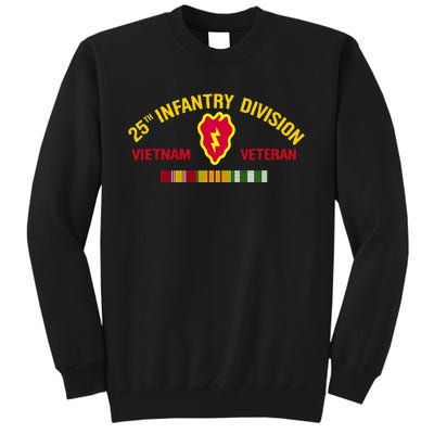 25th Infantry Division Vietnam War Veteran Tall Sweatshirt