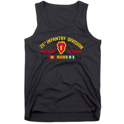 25th Infantry Division Vietnam War Veteran Tank Top