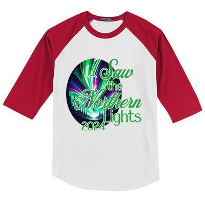 2024 I Saw The Northern Lights May 2024 Kids Colorblock Raglan Jersey