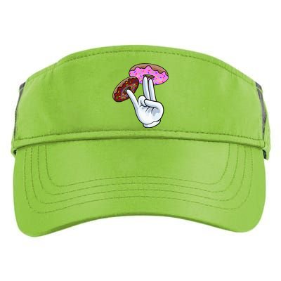 2 In The Pink 1 In The Stink I Dirty Donuts Hand Humor Adult Drive Performance Visor