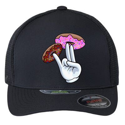 2 In The Pink 1 In The Stink I Dirty Donuts Hand Humor Flexfit Unipanel Trucker Cap