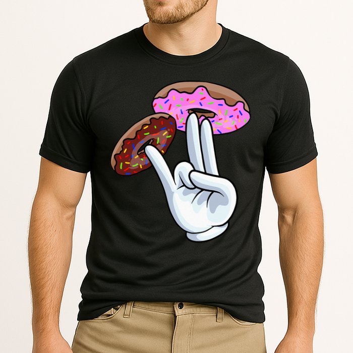 2 In The Pink 1 In The Stink I Dirty Donuts Hand Humor Performance Shirt