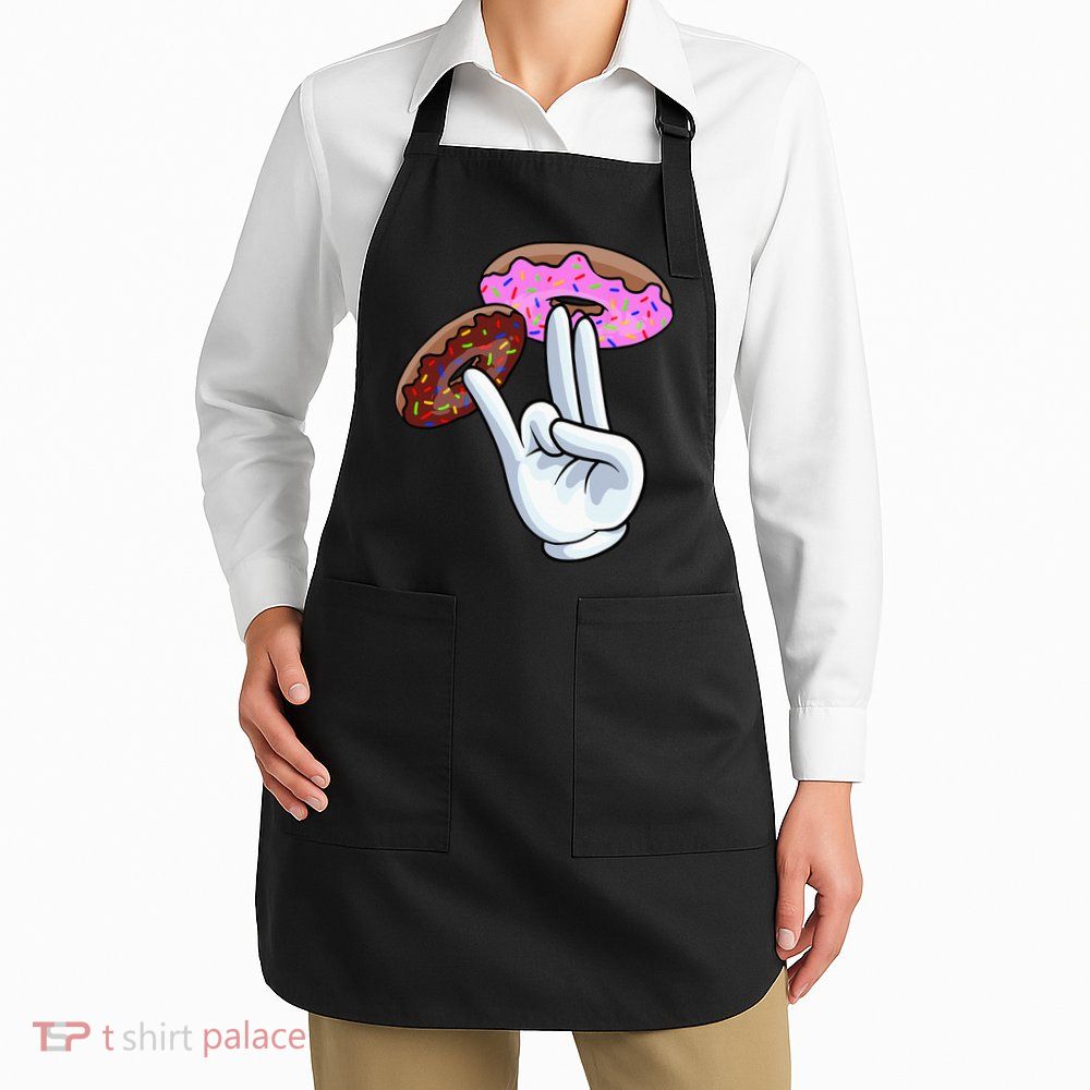 2 In The Pink 1 In The Stink I Dirty Donuts Hand Humor Apron