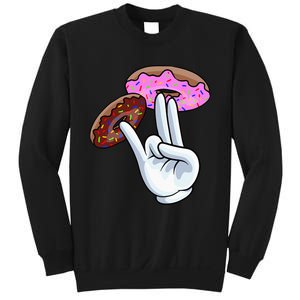 2 In The Pink 1 In The Stink I Dirty Donuts Hand Humor Sweatshirt