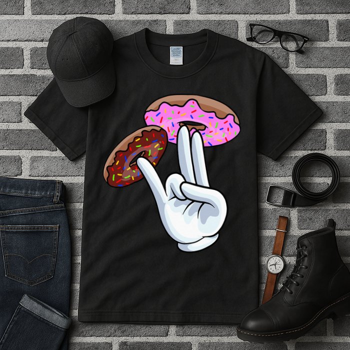 2 In The Pink 1 In The Stink I Dirty Donuts Hand Humor Tall T-Shirt