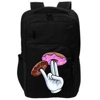 2 In The Pink 1 In The Stink I Dirty Donuts Hand Humor Impact Tech Backpack