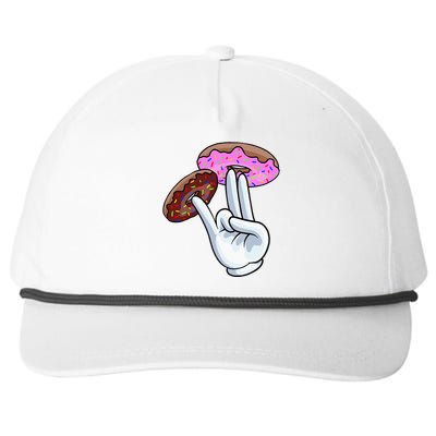 2 In The Pink 1 In The Stink I Dirty Donuts Hand Humor Snapback Five-Panel Rope Hat