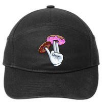 2 In The Pink 1 In The Stink I Dirty Donuts Hand Humor 7-Panel Snapback Hat