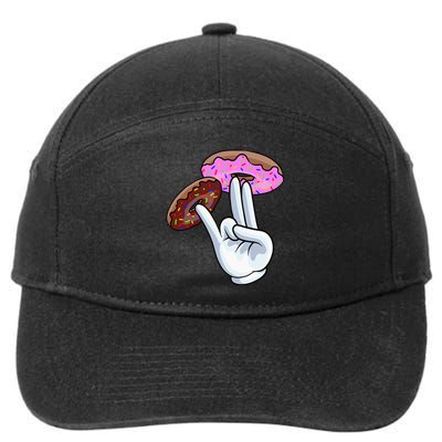 2 In The Pink 1 In The Stink I Dirty Donuts Hand Humor 7-Panel Snapback Hat