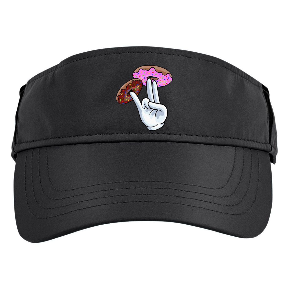 2 In The Pink 1 In The Stink I Dirty Donuts Hand Humor Adult Drive Performance Visor