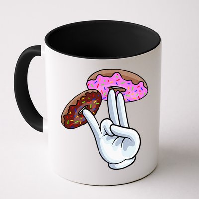 2 In The Pink 1 In The Stink I Dirty Donuts Hand Humor Mug