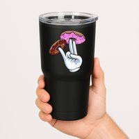 2 In The Pink 1 In The Stink I Dirty Donuts Hand Humor Tumbler