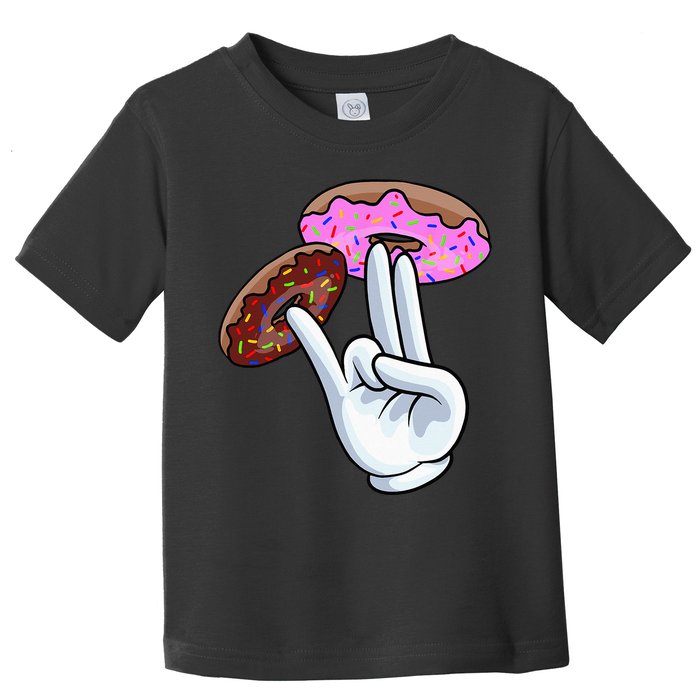 2 In The Pink 1 In The Stink I Dirty Donuts Hand Humor Toddler T-Shirt