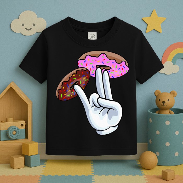2 In The Pink 1 In The Stink I Dirty Donuts Hand Humor Toddler T-Shirt