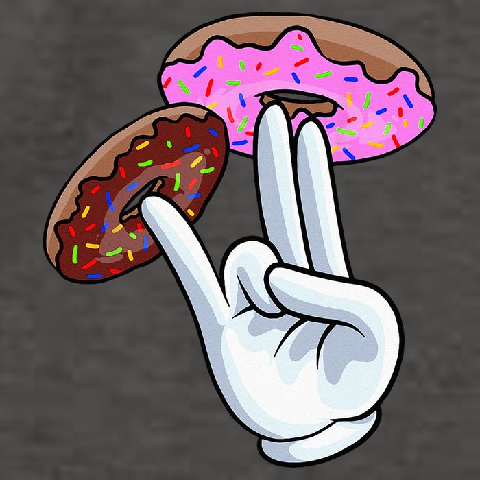 2 In The Pink 1 In The Stink I Dirty Donuts Hand Humor Vector Backpack