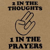 2 In The Thoughts 1 In The Prayers Cotton Canvas Backpack