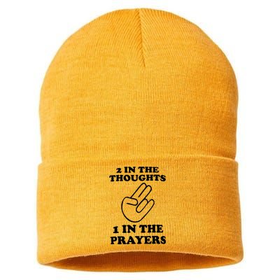 2 In The Thoughts 1 In The Prayers Sustainable Knit Beanie