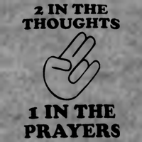 2 In The Thoughts 1 In The Prayers 7-Panel Snapback Hat