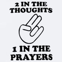 2 In The Thoughts 1 In The Prayers Sueded Cloud Jersey T-Shirt