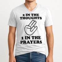 2 In The Thoughts 1 In The Prayers V-Neck T-Shirt