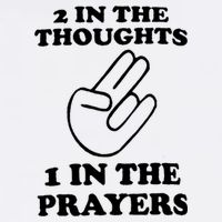 2 In The Thoughts 1 In The Prayers Button