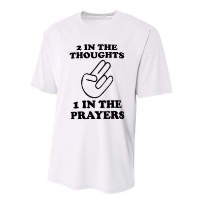 2 In The Thoughts 1 In The Prayers Youth Performance Sprint T-Shirt