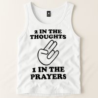2 In The Thoughts 1 In The Prayers Tank Top