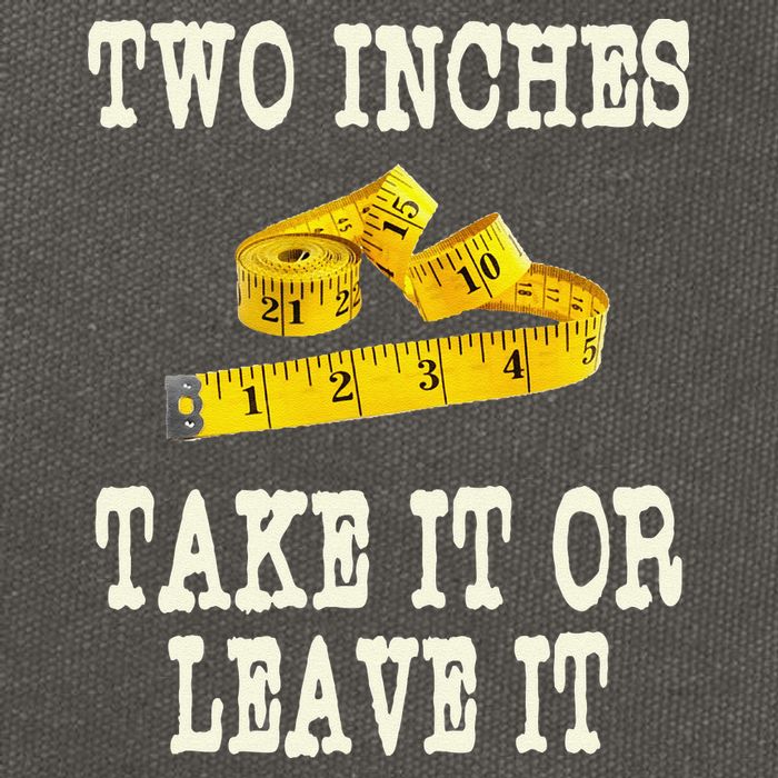 2 Inches Take It Or Leave It Funny Adult Jokes Dark Humor Cotton Canvas Backpack
