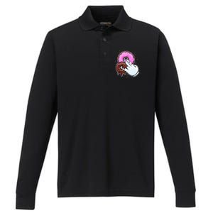 2 In The Pink 1 In The Stink Donut Sex Dirty Humor Christmas Performance Long Sleeve Polo