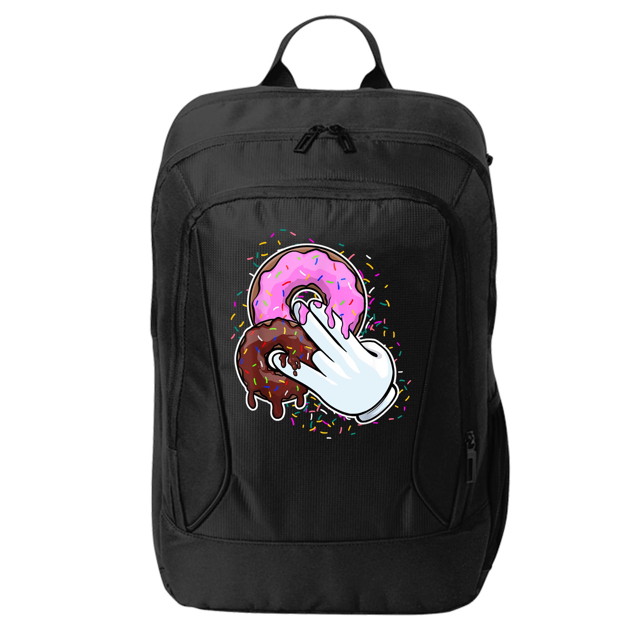 2 In The Pink 1 In The Stink Donut Sex Dirty Humor Christmas City Backpack