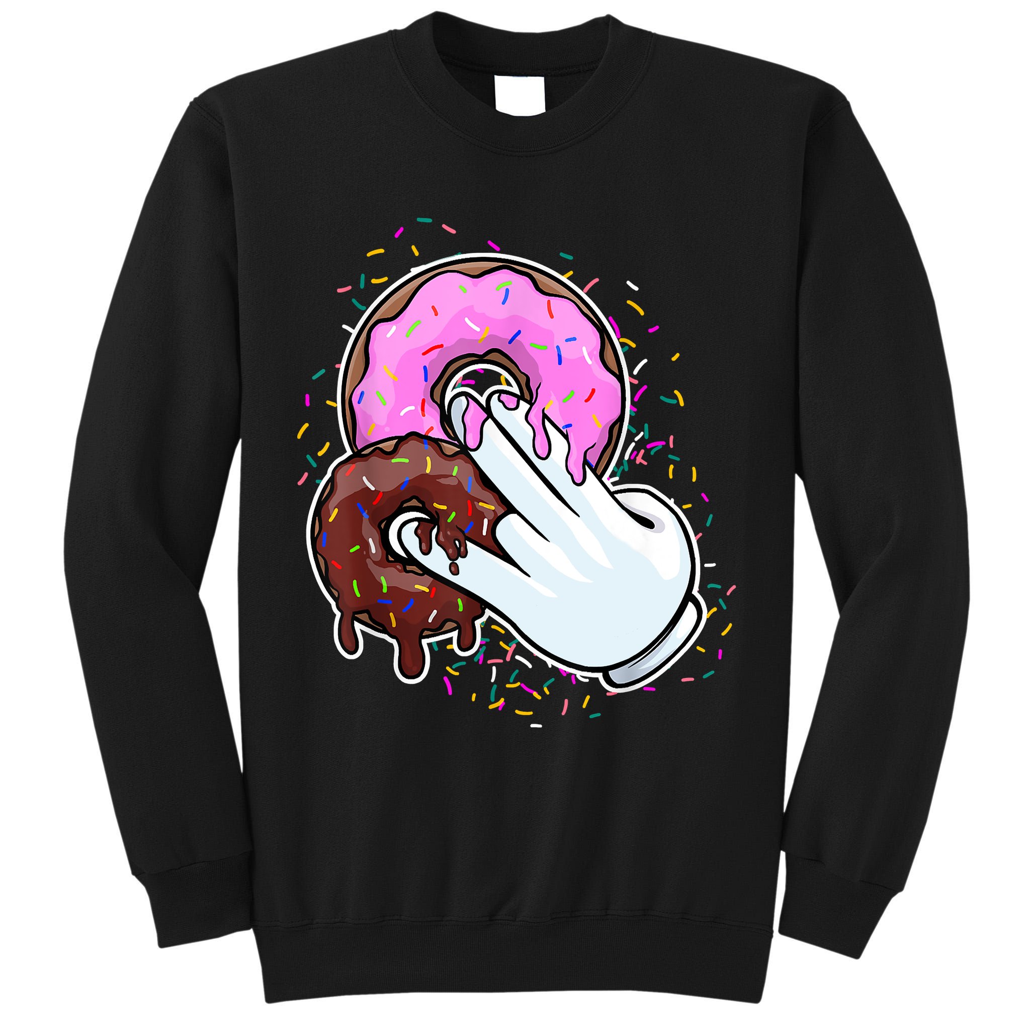 2 In The Pink 1 In The Stink Donut Sex Dirty Humor Christmas Tall Sweatshirt