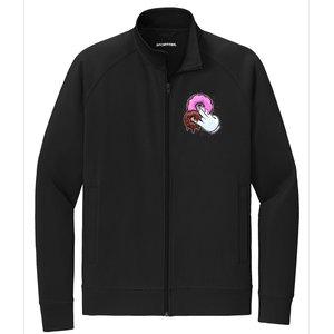 2 In The Pink 1 In The Stink Donut Sex Dirty Humor Christmas Stretch Full-Zip Cadet Jacket