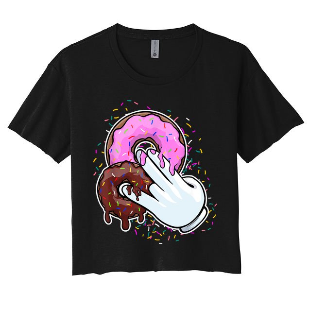 2 In The Pink 1 In The Stink Donut Sex Dirty Humor Christmas Crop Top