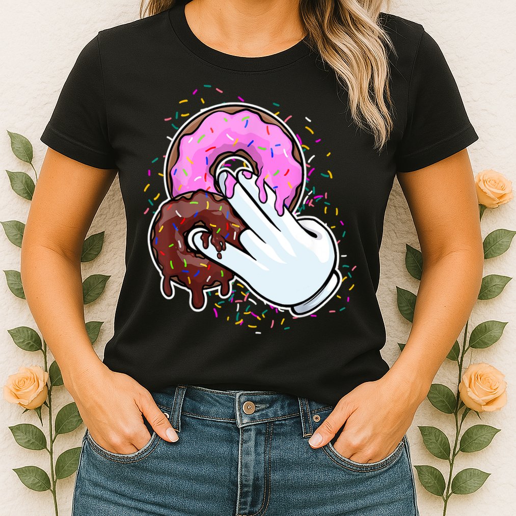 2 In The Pink 1 In The Stink Donut Sex Dirty Humor Christmas Womens T-Shirt