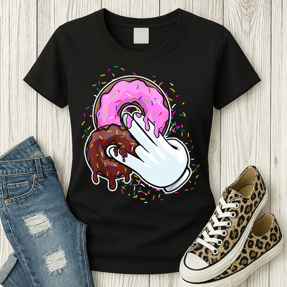 2 In The Pink 1 In The Stink Donut Sex Dirty Humor Christmas Womens T-Shirt
