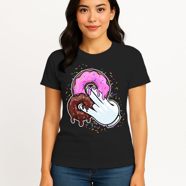 2 In The Pink 1 In The Stink Donut Sex Dirty Humor Christmas Womens T-Shirt