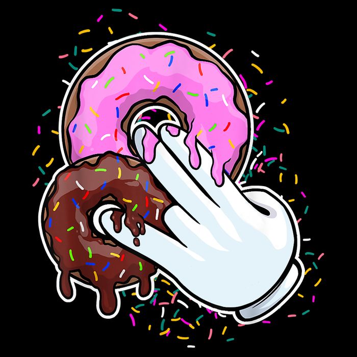 2 In The Pink 1 In The Stink Donut Sex Dirty Humor Christmas Womens T-Shirt