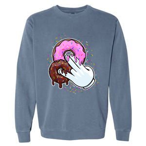 2 In The Pink 1 In The Stink Donut Sex Dirty Humor Christmas Garment-Dyed Sweatshirt